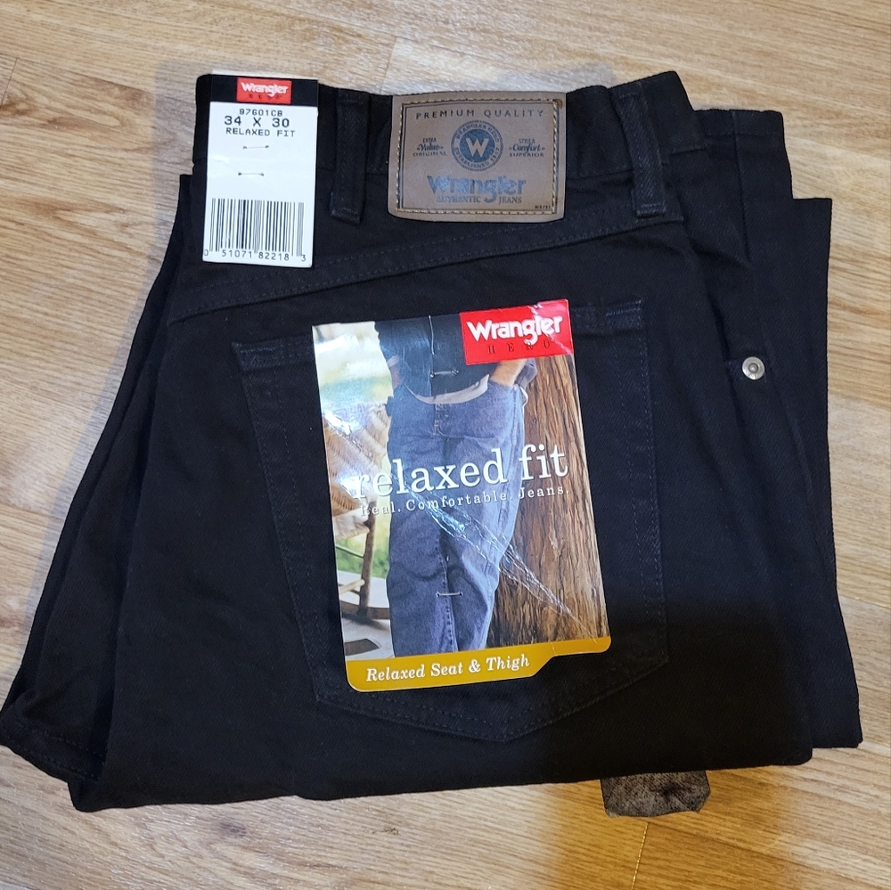 NEW Wrangler Jeans black 34x30